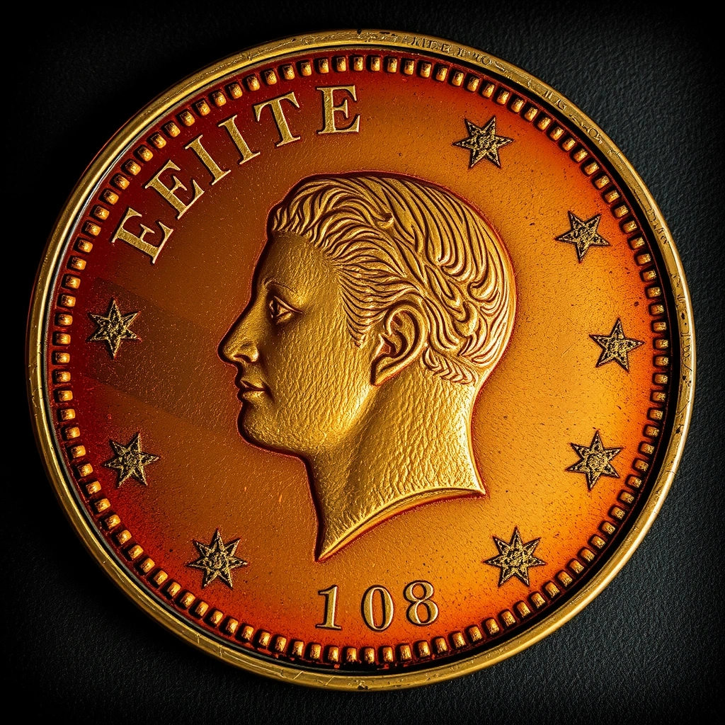 Vintage coin texture